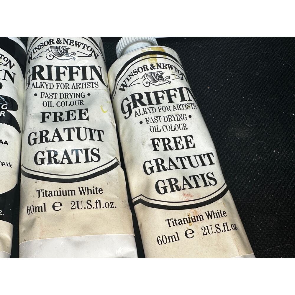 VTG (12) Windsor & Newton Griffin Alkyd Fast Drying Oil Colors All useable - Picture 5 of 8